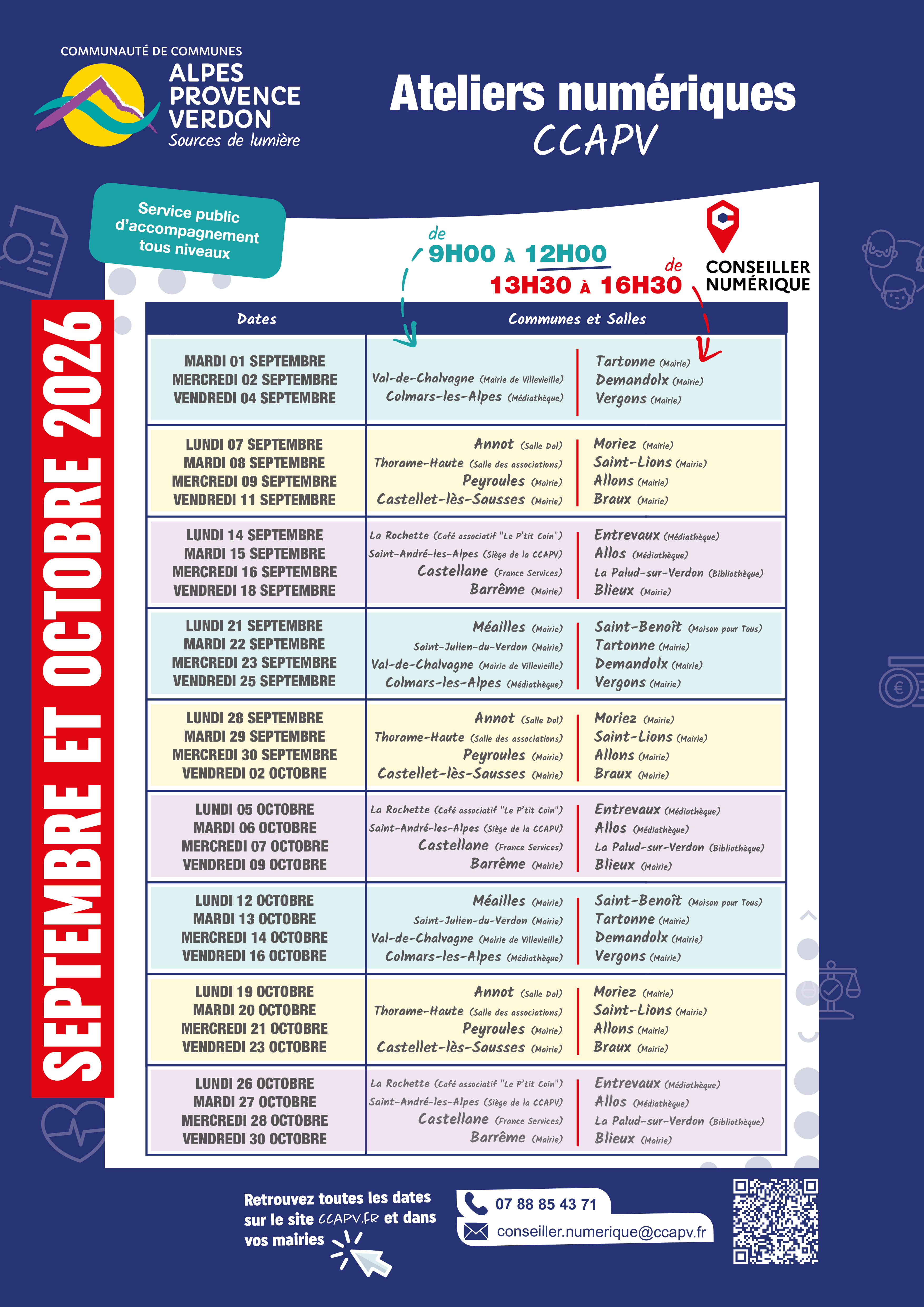 SEPT OCT affiche cycle ateliers numeriques