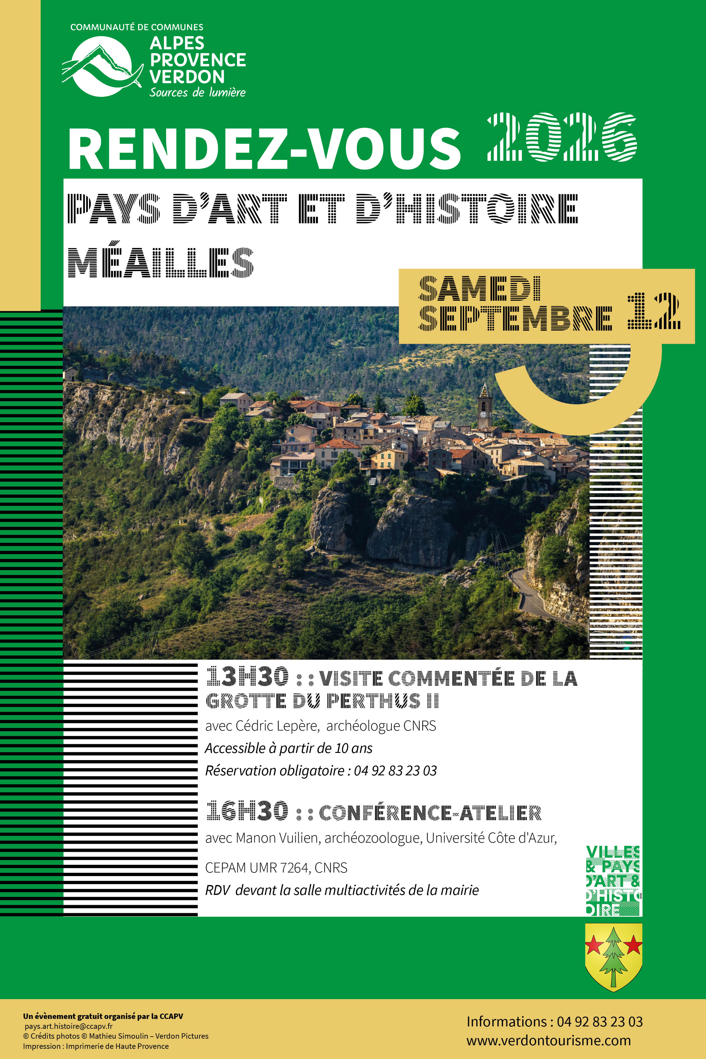 SAMEDI 12 SEPTEMBRE / RENDEZ-VOUS PAYS D'ART & D'HISTOIRE / MEAILLES